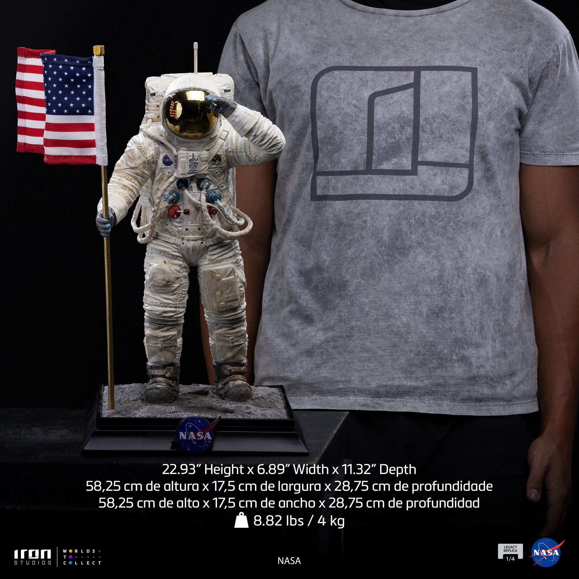 Statue Apollo 11 Astronaut - Nasa - Legacy Replica 1/4 - Iron Studios