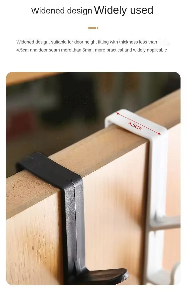 Behind The Door Storage Hook Space-Saving Coat & Bag Hanger for Dorm Office School Locker Wardrobe Organization