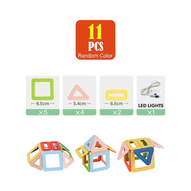 Magnetic Construction Kit with up to 377 pieces