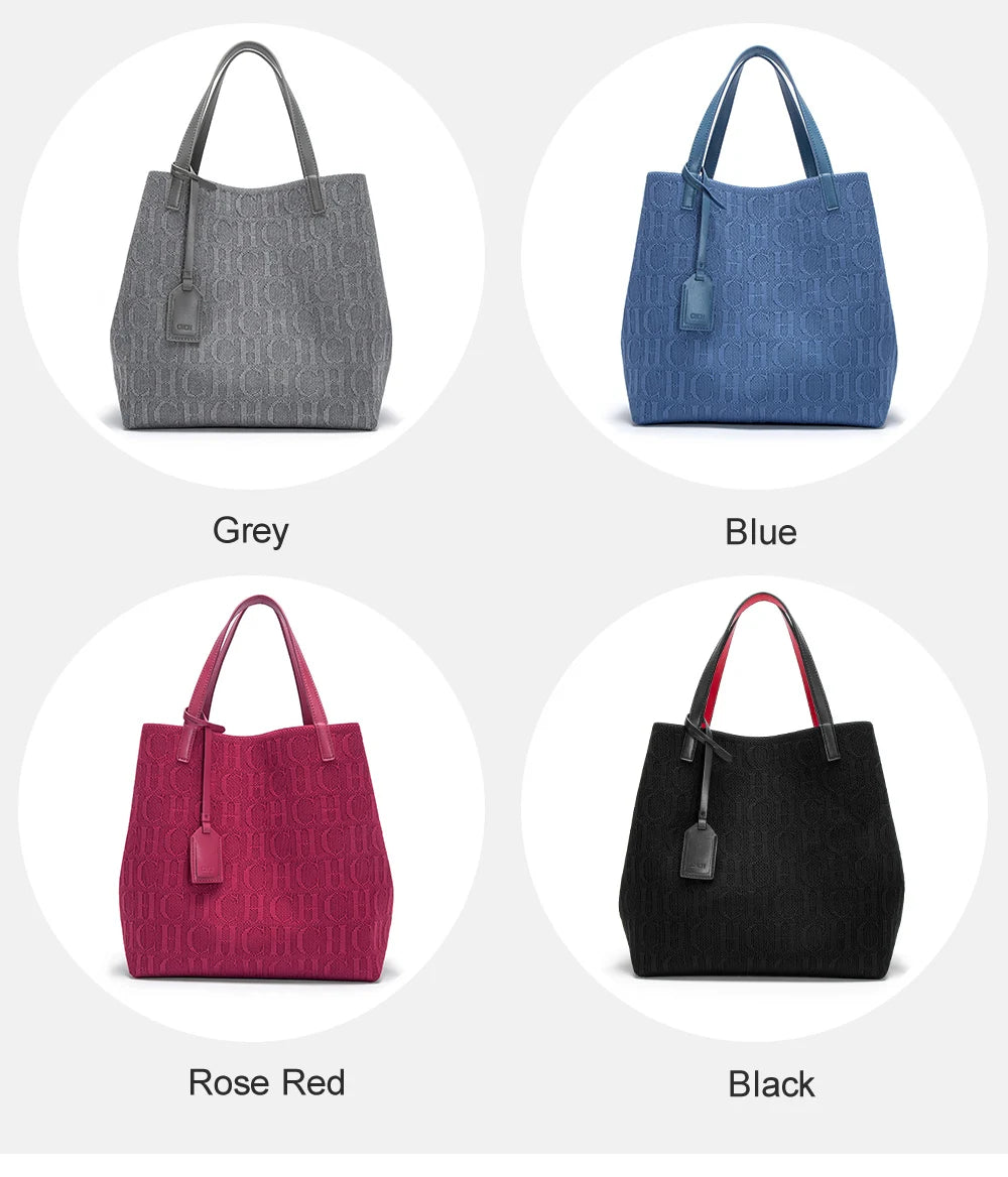 CHCH Winter Luxury Brand Fashion Printed Women's Handbag Large Capacity Travel Commuting Multi functional Large Capacity Handbag