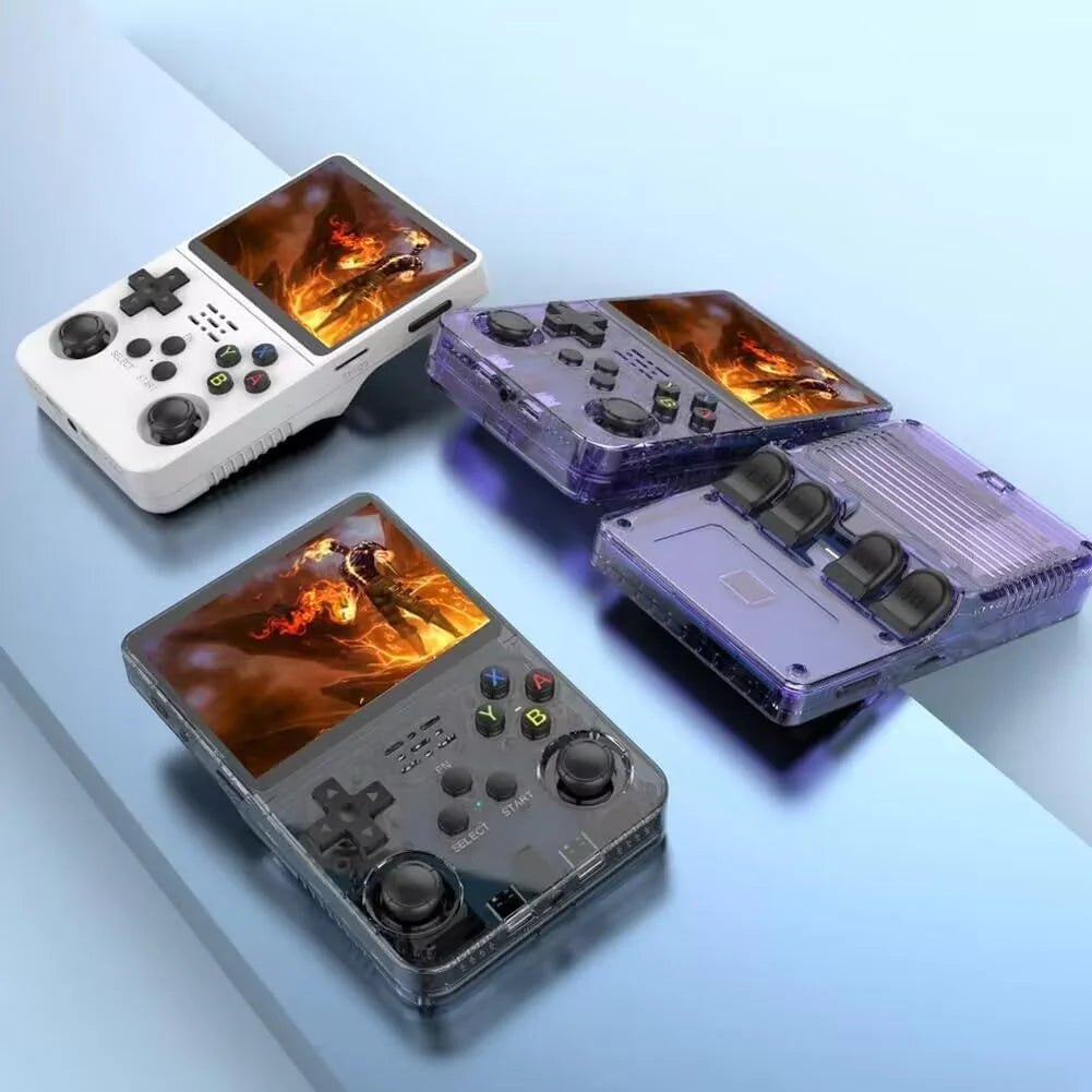 R36S Retro Handheld Game Console Linux System 3.5-Inch IPS HD 4K 64G 20000+ Classical Games Portable Pocket Game Console