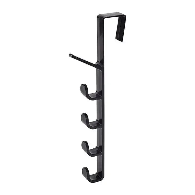 Behind The Door Storage Hook Space-Saving Coat & Bag Hanger for Dorm Office School Locker Wardrobe Organization