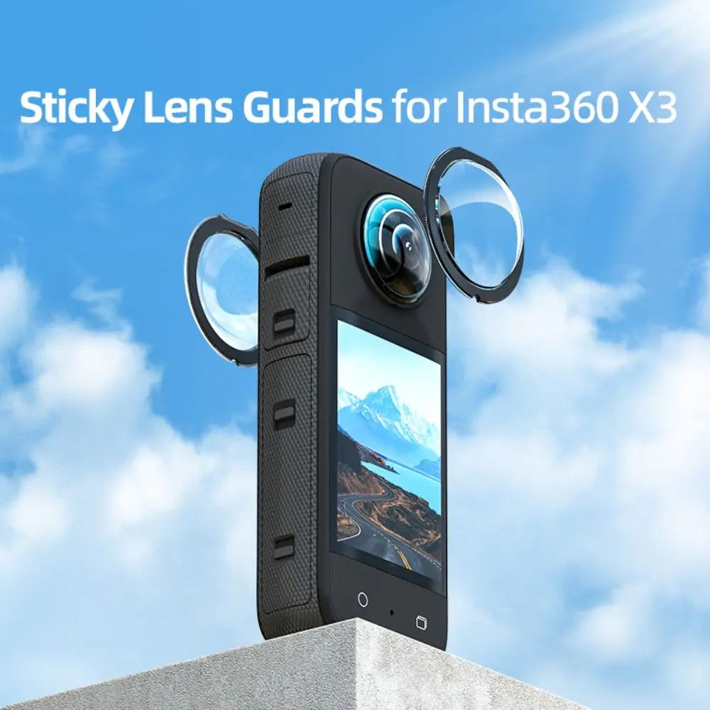 For Insta360 X3 Sticky Lens Guards Dual-Lens 360 Mod For Insta 360 X3 Protector Camera Lens Anti-Scratch Cover Accessories