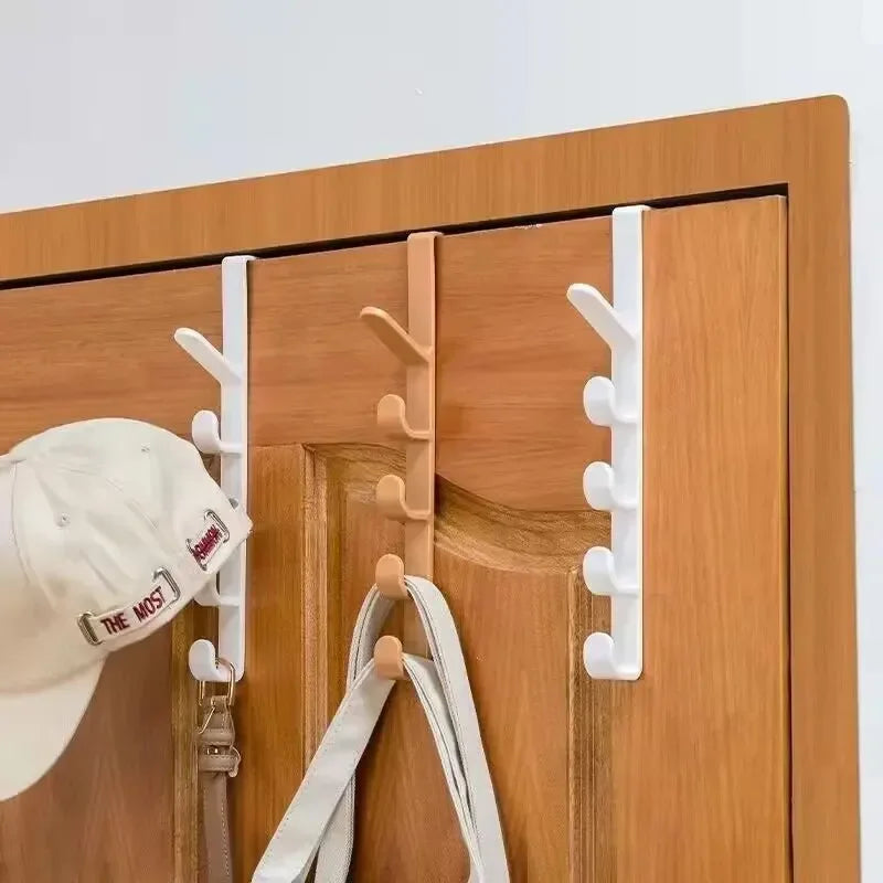 Behind The Door Storage Hook Space-Saving Coat & Bag Hanger for Dorm Office School Locker Wardrobe Organization
