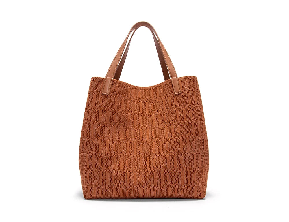 CHCH Winter Luxury Brand Fashion Printed Women's Handbag Large Capacity Travel Commuting Multi functional Large Capacity Handbag