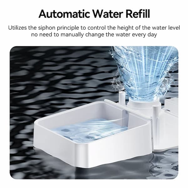 ROJECO 2-in-1 WiFi Automatic Pet Feeder & Water Fountain (5L Food + 3.5L Water) – App Remote Control