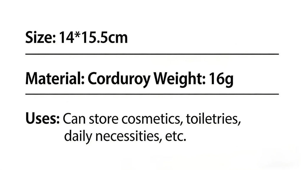 HOMEFISH Corduroy Drawstring Bag Christmas Gift Candy Jewelry Cosmetics Coins Keys Organizer Packing Bags Storage Bag Pouch