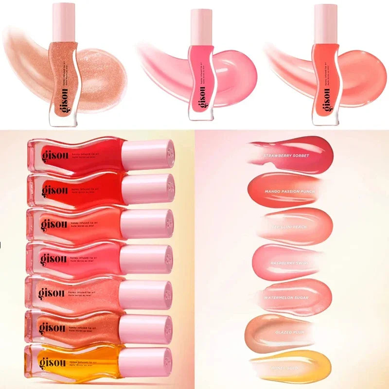 Original Gisou Moisturizing Lip Balm Lip Oil Gloss Care Of The Lips Benetitnt For Lips Plumping Exfoliating Plumping Gloss Oil