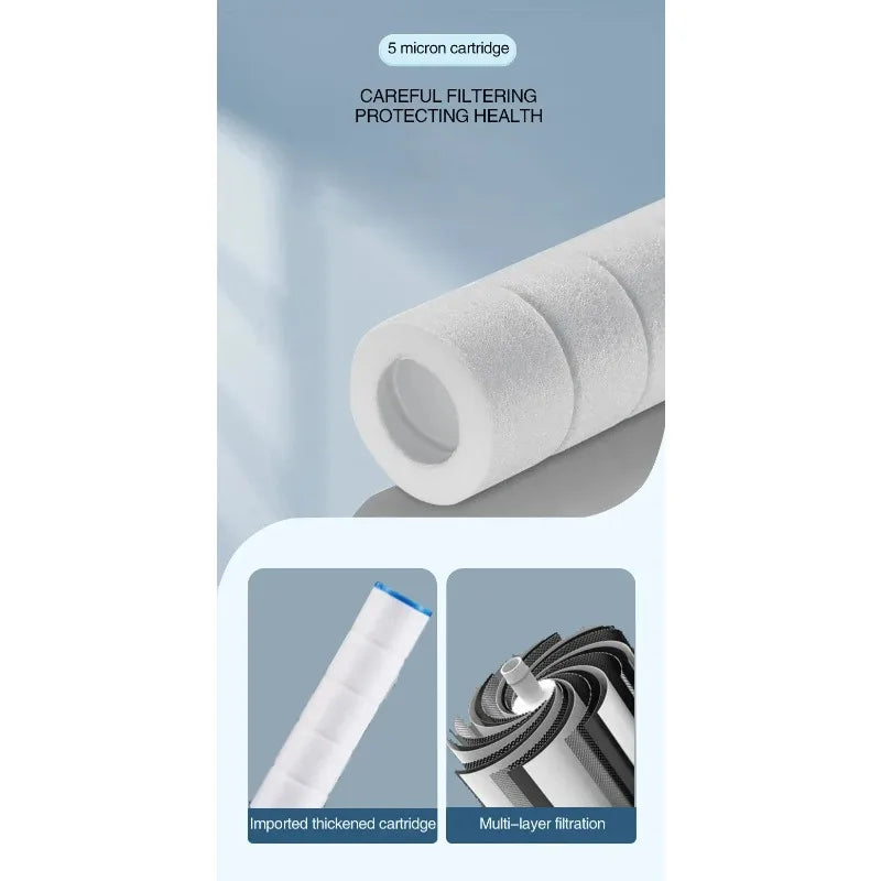 3-Mode Adjustable High Pressurized Filter Shower Head with Massage Brush Rain Faucet - Bathroom Shower Accessories