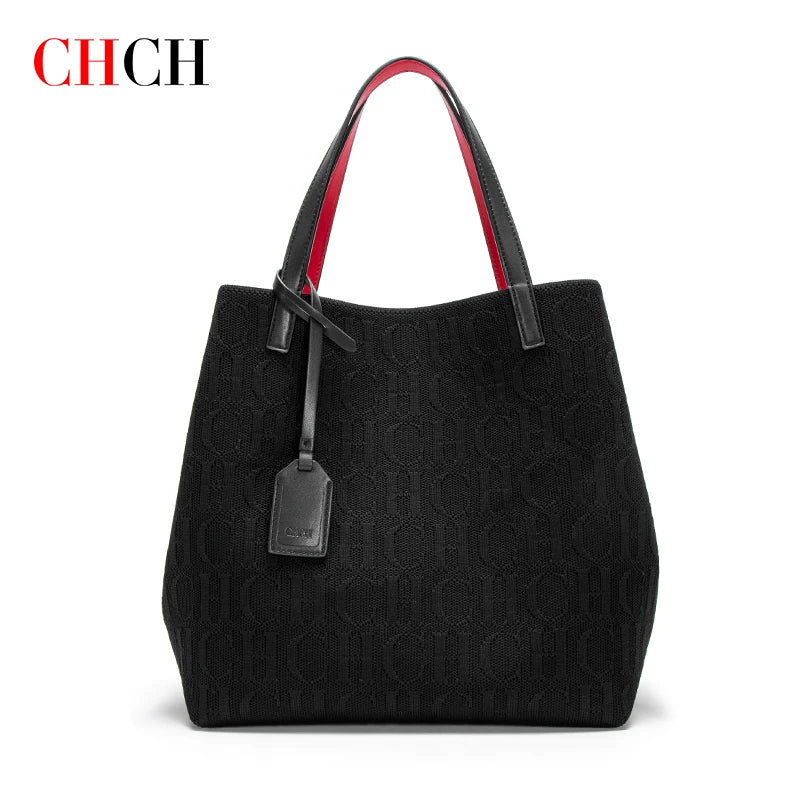 CHCH Winter Luxury Brand Fashion Printed Women's Handbag Large Capacity Travel Commuting Multi functional Large Capacity Handbag