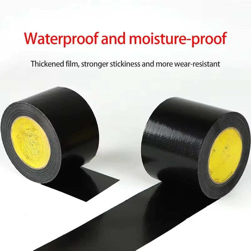 Super Adhesive Fabric Duct Tape (1 Roll) - Waterproof, Leaves No Glue for E-Bike Seat, Tarpaulin & Tent Repair