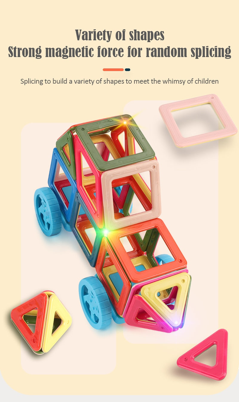 Magnetic Construction Kit with up to 377 pieces