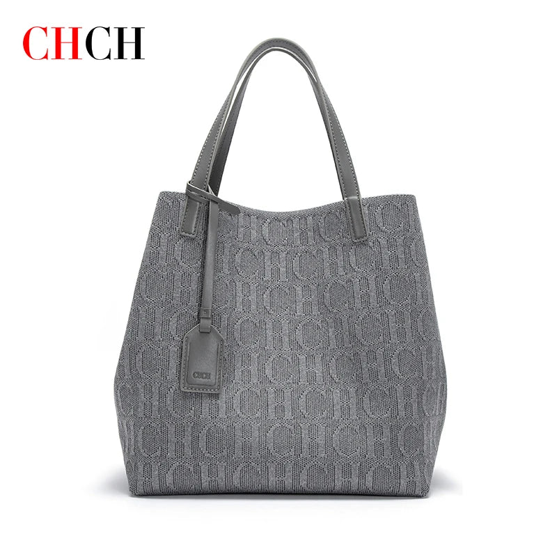 CHCH Winter Luxury Brand Fashion Printed Women's Handbag Large Capacity Travel Commuting Multi functional Large Capacity Handbag