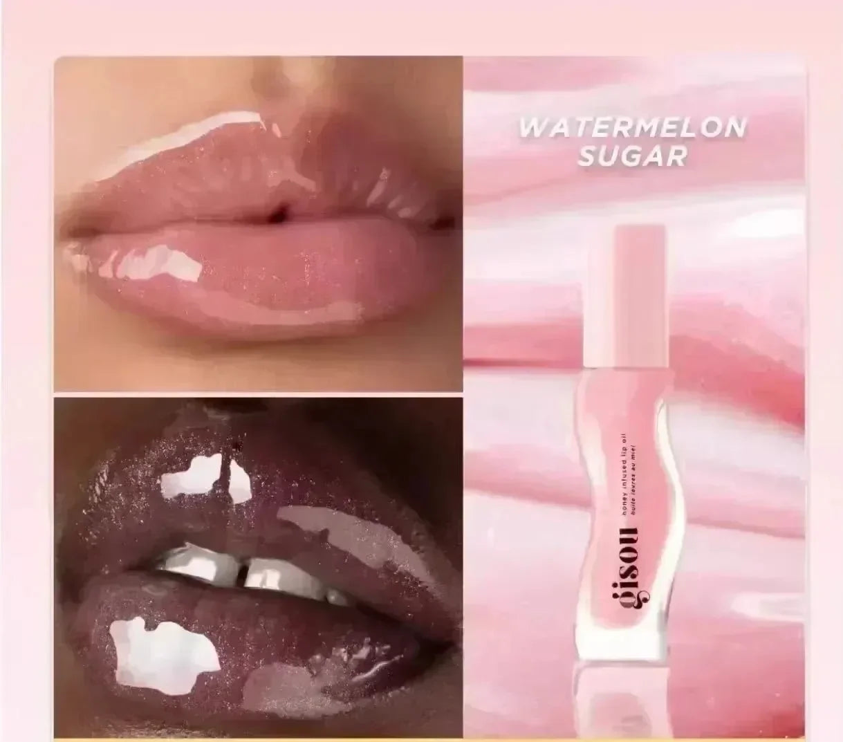 Original Gisou Moisturizing Lip Balm Lip Oil Gloss Care Of The Lips Benetitnt For Lips Plumping Exfoliating Plumping Gloss Oil