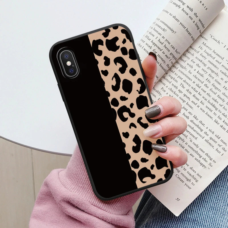 Flowers Funda For iphone X XS MAX XR Capa iphoneX XSMAX Phone Case Soft Silicone Cute Cat Bear Back Cover For iphoneXR Bumper