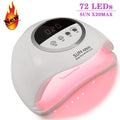 SUN X20MAX Nail Dryer Machine 72 LEDs UV LED Lamp for Nails Gel Polish Curing Manicure Lamp 10/30/60/99s Timer LCD Display