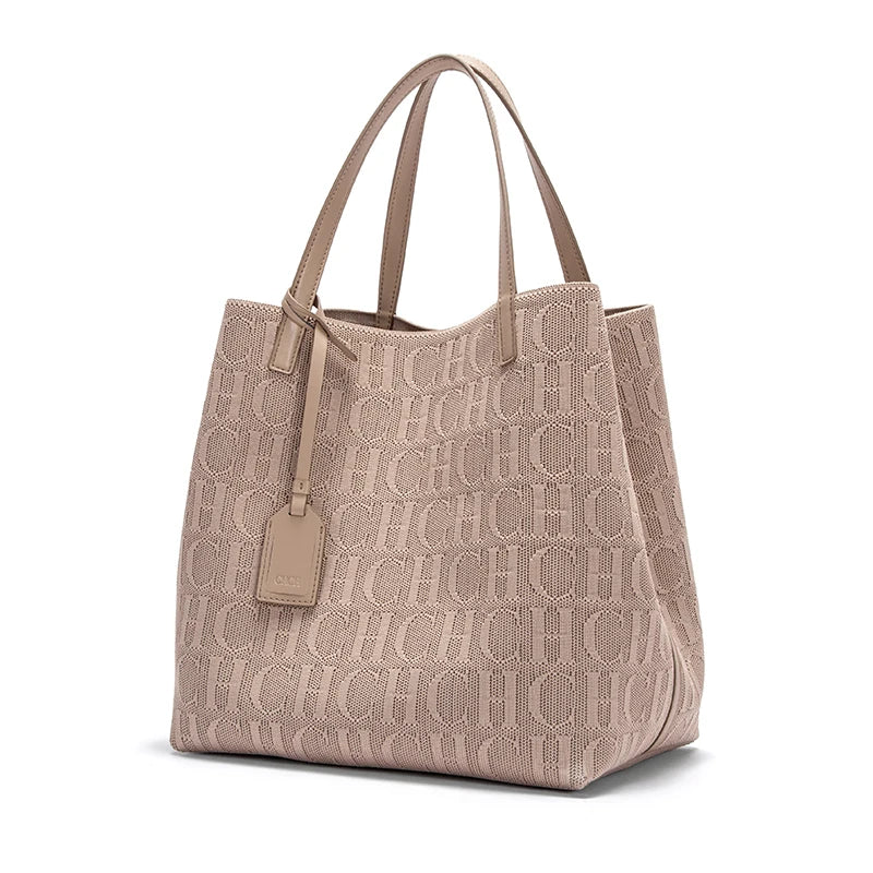 CHCH Winter Luxury Brand Fashion Printed Women's Handbag Large Capacity Travel Commuting Multi functional Large Capacity Handbag