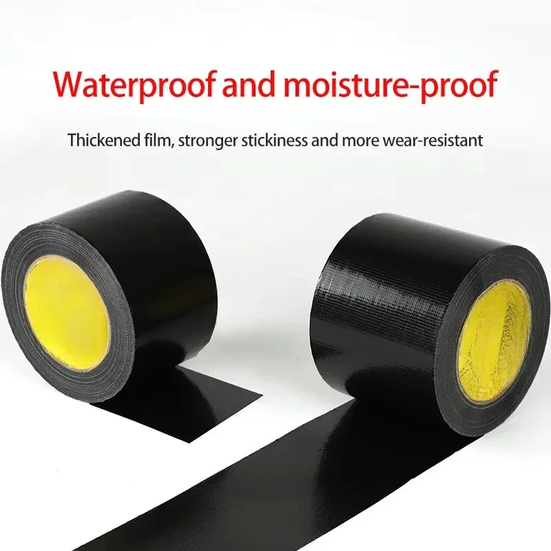 Super Adhesive Fabric Duct Tape (1 Roll) - Waterproof, Leaves No Glue for E-Bike Seat, Tarpaulin & Tent Repair