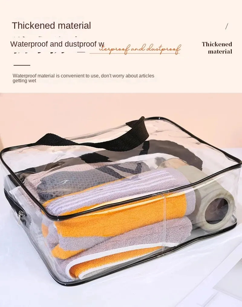 1/3Pcs Set Transparent Toiletry Bags Large Capacity Bag Travel Organizer Storage Pouch Makeup Cosmetics Bag Multifunction