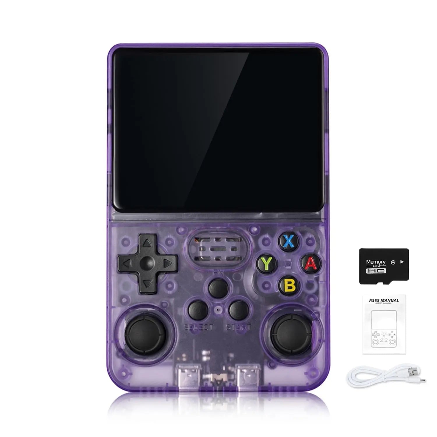 R36S Retro Handheld Game Console Linux System 3.5-Inch IPS HD 4K 64G 20000+ Classical Games Portable Pocket Game Console