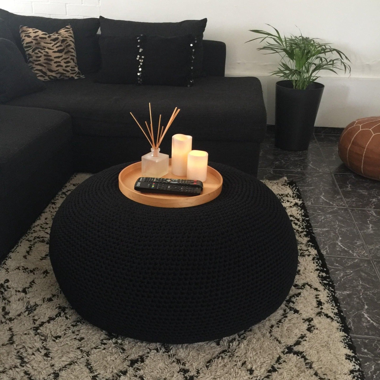 Extra Large Ottoman Coffee Table - Pure White