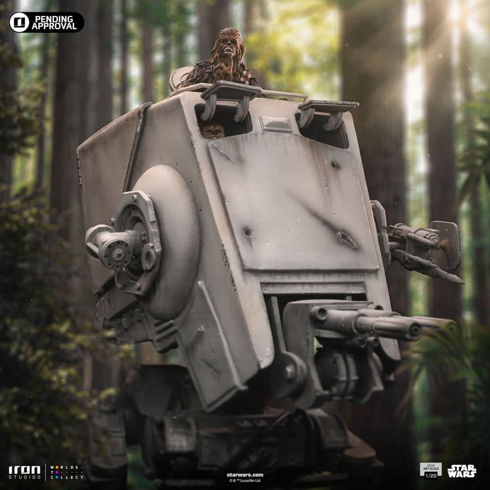 Statue AT-ST and Chewbacca - Star Wars - Demi Art Scale 1/20 - Iron Studios