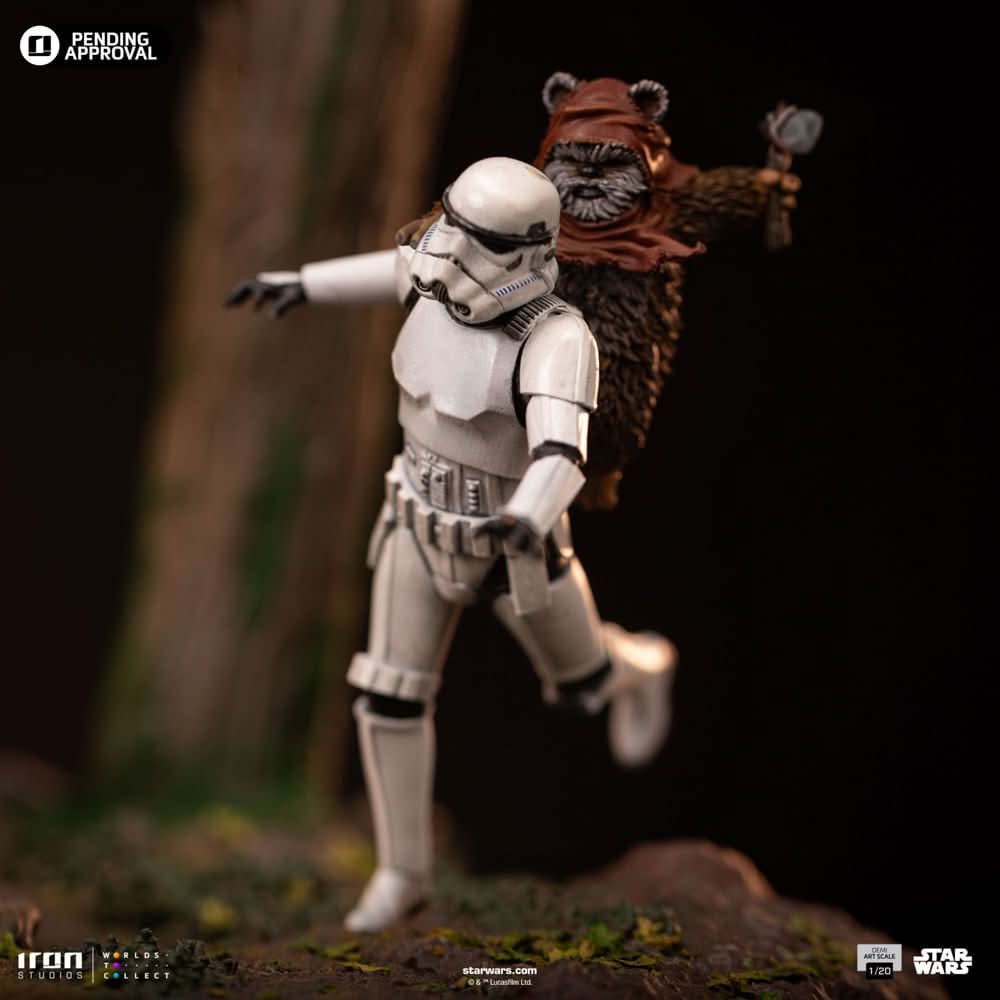 Statue AT-ST and Chewbacca - Star Wars - Demi Art Scale 1/20 - Iron Studios